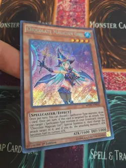 Yugioh Chocolate Magician Girl MVP1-ENS52 Secret Rare 1st Edition Near Mint - Image 2
