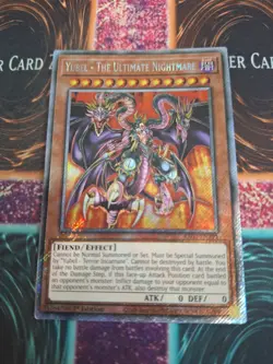 Yugioh Yubel - The Ultimate Nightmare RA03-EN191 Platinum Secret 1st Edition NM - Image 1