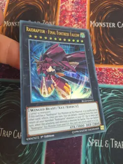 Yugioh Raidraptor - Final Fortress Falcon BLLR-EN015 Ultra Rare 1st Edition NM - Image 2