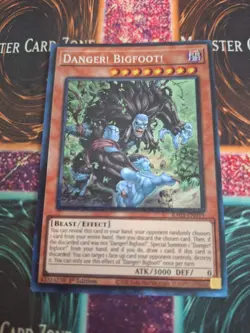 Yugioh Danger! Bigfoot! RA03-EN019 Prismatic Collector's Rare 1st Edition NM - Image 1