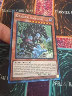 Yugioh Danger! Bigfoot! RA03-EN019 Prismatic Collector's Rare 1st Edition NM - Image 2