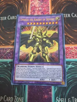 Yugioh Timaeus the Knight of Destiny DLCS-EN054 Ultra Rare 1st Edition Near Mint - Image 1