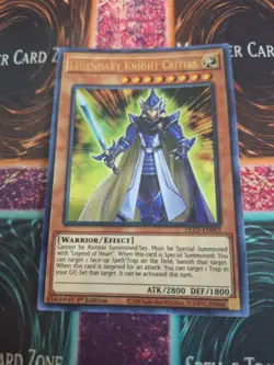 Yugioh Legendary Knight Critias DLCS-EN002 Ultra Rare 1st Edition Near Mint - Image 1