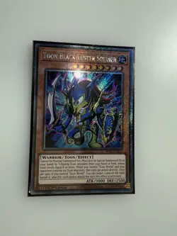 Yugioh Toon Black Luster Solider RA03-EN272 - Platinum Secret Rare - Image 1