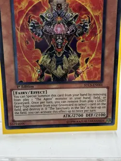 MASTER HYPERION SDLS-EN001 1st EDITION SUPER RARE YUGIOH TCG LP - Image 3