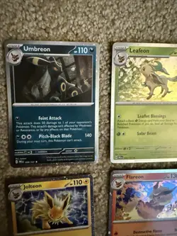 Pokemon Prismatic Evolutions 8 Cosmos Promo Cards Costco In Hand CARDS ONLY - Image 3
