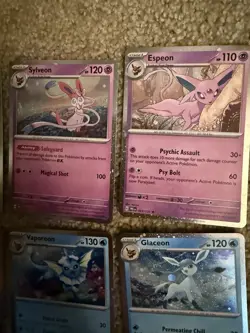 Pokemon Prismatic Evolutions 8 Cosmos Promo Cards Costco In Hand CARDS ONLY - Image 4