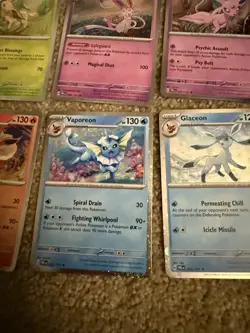 Pokemon Prismatic Evolutions 8 Cosmos Promo Cards Costco In Hand CARDS ONLY - Image 5