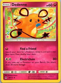 Dedenne 88/131 Uncommon Forbidden Light Pokemon Lightly Played - Image 1