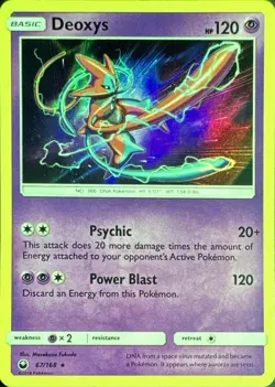Deoxys 67/168 Holo Rare Celestial Storm Pokemon Holo Lightly Played - Image 1