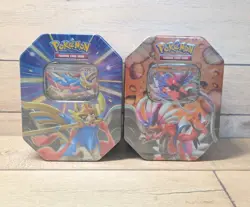 Pokemon TCG: Slashing Legends Ex Tin Assortment Zacian and Koraidon - Image 1
