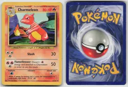 Charmeleon 24/102 Uncommon Base Set Unlimited Pokemon HP - Image 3