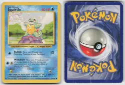 Squirtle 63/102 Common Base Set Unlimited Pokemon HP - Image 3