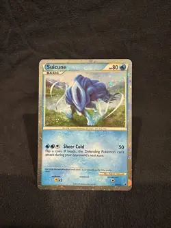 Pokemon TCG: Suicune HGSS21 Black Star Promo Cosmos Holo HGSS, LP - Image 1