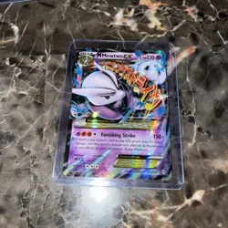 POKEMON M Mewtwo EX 63/162 Full Art Ultra Rare BREAKthrough TCG Card Descriptio - Image 1