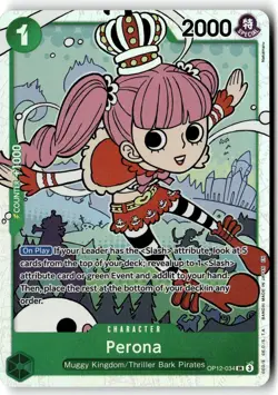 Perona OP12-034 Super Rare Legacy of the Master One Piece Near Mint - Image 1