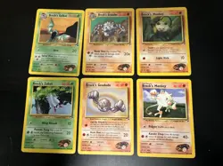Pokemon TCG Gym Heroes Brock’s DMG Card Lot Golbat 39/132 Graveler 40/132 - Image 1