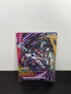 GQuuuuuuX (Omega Psycommu) LR GD03-034 Steel Requiem Gundam Card Game NM - Image 1