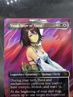 Yuna, Hope of Spira (Borderless) (Surge Foil) Final Fantasy Foil - Image 2