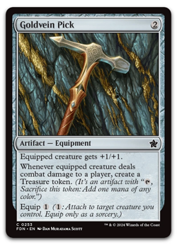 LP Goldvein Pick #253 Foundations FDN Magic MTG - Image 1