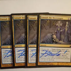 Magic The Gathering - 1x Signed Consult the Necrosages (mtg) 4 avail - Image 1