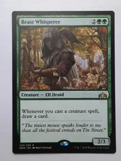 MTG Beast Whisperer (GRN) Guilds Of Ravnica Regular Rare 123/259 - Image 1