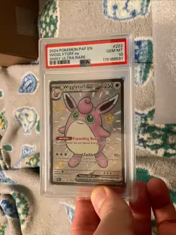 Pokemon Wigglytuff EX Shiny Ultra Rare Full Art Card 222/091 PAF - Image 1