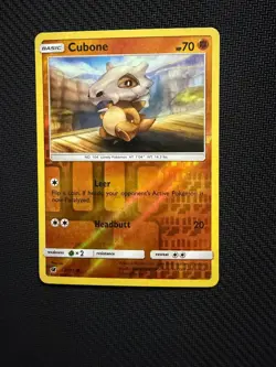 Cubone 52/111 Common Crimson Invasion Pokemon Reverse Holo Near Mint - Image 1