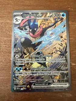 Greninja ex SVP 132 Scarlet & Violet Full Art Black Star Promo Pokemon [NM] - Image 1