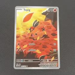 Pokemon TCG Tepig 096/086 *NEAR MINT* White Flare Illustration Rare - Image 1