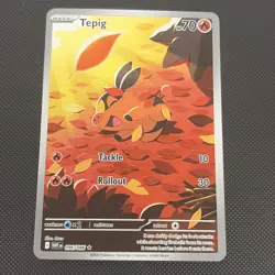 Pokemon TCG Tepig 096/086 *NEAR MINT* White Flare Illustration Rare - Image 2