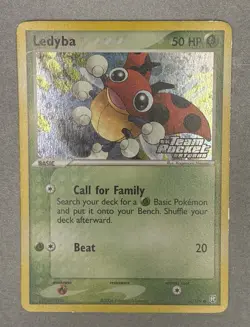 Pokemon TCG Ledyba 64/109 Team Rocket Returns Reverse Holo Stamp 2004 - Image 5