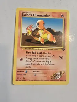 Blaine's Charmander 60/132 Common Gym Challenge Pokemon Unlimited NM - Image 1