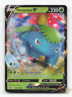 Pokemon TCG - Venusaur V SWSH100 Lightly Played Holo Promo Sword & Shield Promo - Image 1