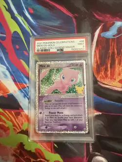 2021 POKEMON CELEBRATIONS #88 MEW EX-HOLO CLASSIC- COLL-LEGEND MAKER PSA 9 MINT - Image 1