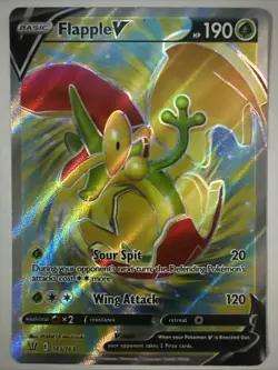 Pokemon TCG - FLAPPLE V 143/163 - Battle Styles - Ultra Rare Full Art NM! - Image 1
