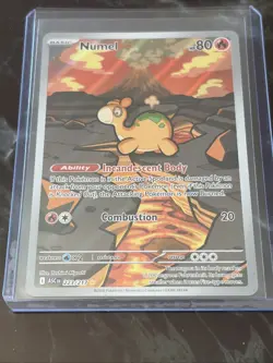 Pokemon TCG Numel Full Art Holo Fire 223/217 Ascended Heroes Card NM - Image 1