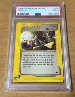 Pokemon Card Skyridge E Series Oracle 138/144 WOTC 2003 PSA 9 - Image 1
