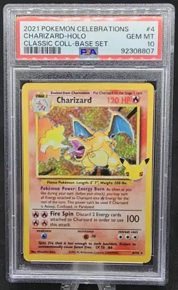 2021 POKEMON SWSH CELEBRATIONS CLASSIC COLLECTION CHARIZARD #4/102 PSA 10 - Image 1
