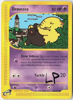 Drowzee (74a) 74a/147 Common Aquapolis Pokemon Lightly Played - Image 1