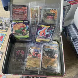 100x Pokemon Cards Bundle Pack- Guaranteed rares 20× Holo/Reverse/V/Vmax/Ex - Image 5