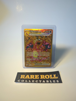 Pokemon Charizard EX Gold Hyper Rare Holo 228/197 Obsidian Flames - ROLLED EDGE - Image 1