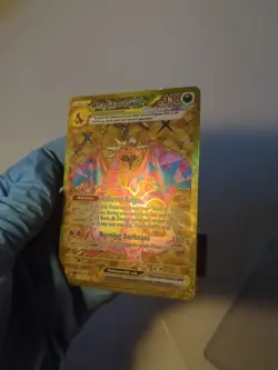 Pokemon Charizard EX Gold Hyper Rare Holo 228/197 Obsidian Flames - ROLLED EDGE - Image 3