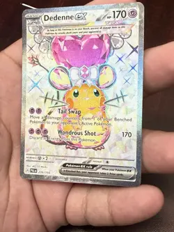 Pokemon Dedenne EX TCG Scarlet & Violet Paldea Evolved Holo Card 239/193 - Image 1