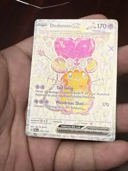 Pokemon Dedenne EX TCG Scarlet & Violet Paldea Evolved Holo Card 239/193 - Image 4