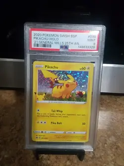2020 Pokemon Swsh Bsp Pikachu Holo 21 General Mills 25th Anniversary Psa 9 - Image 2