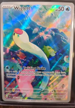 Pokemon TCG Wiglett Card 206/198 Scarlet & Violet Base Set Light Play - Image 1