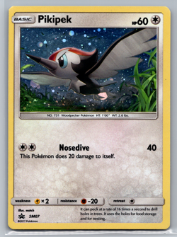 Pikipek - SM07 - Black Star Promo - Pokemon TCG - LP - Cosmos Holo - Image 1