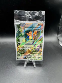 Pokemon Charmander SVP Black Star Promo Full Art Holo Card 044 2023 SEALED - Image 1