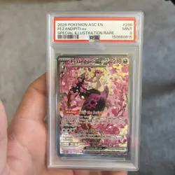 2026 POKEMON ASCENDED HEROES SPECIAL ILLUSTRATION RARE FEZANDIPITI EX PSA 9 - Image 1